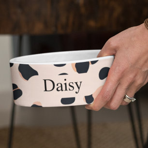 Benutzerdefiniertes Leopard Print Hund-Foto mit Na Napf