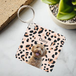 Benutzerdefiniertes Leopard Print Hund-Foto mit Na Schlüsselanhänger<br><div class="desc">Tragen Sie ein Stück Ihres geliebten Tieres mit, wohin Sie auch gehen, mit unserem Custom Leopard Print Dog Foto mit Name Schlüsselanhänger! Dieser stilvolle Schlüsselanhänger zeichnet sich durch ein elegantes Leopardendesign aus, das mit einem Foto Ihres Hundes und ihrem Namen personalisiert ist und somit zu einem einzigartigen und modischen Accessoire...</div>