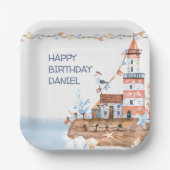 Benutzerdefiniertes Leuchtturm Pappteller (Vorderseite)