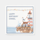 Benutzerdefiniertes Leuchtturm Serviette (Vorderseite)