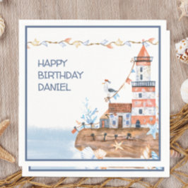 Benutzerdefiniertes Leuchtturm Serviette