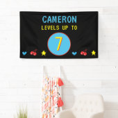 Benutzerdefiniertes Level Up Video Gamer 7. Geburt Banner (Insitu)