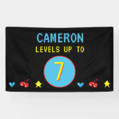 Benutzerdefiniertes Level Up Video Gamer 7. Geburt Banner (Horizontal)