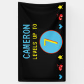 Benutzerdefiniertes Level Up Video Gamer 7. Geburt Banner (Vertikal)