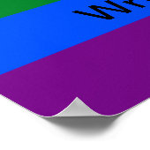 Benutzerdefiniertes LGBT-Flag-Poster Poster (Ecke)