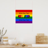 Benutzerdefiniertes LGBT-Flag-Poster Poster (Küche)