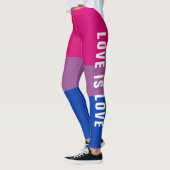 Benutzerdefiniertes LGBT-Regenbogen-Bisexuelles St Leggings (Links)