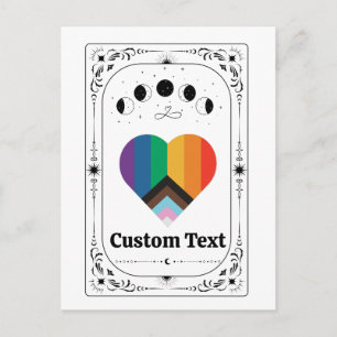 Benutzerdefiniertes LGBT-Stolz-Tarot-Trans-Queer-R Postkarte