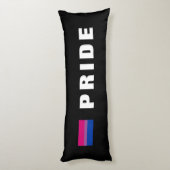 Benutzerdefiniertes LGBTQ-Rainbow Bisexuelles Prie Seitenschläferkissen (Rückseite (Vertikal))