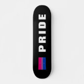 Benutzerdefiniertes LGBTQ-Rainbow Bisexuelles Prie Skateboard (Vorne)