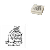 Benutzerdefiniertes Library-Cat-Buchzeichen Gummistempel (Stempel)