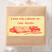 Benutzerdefiniertes "Library"-Label für Vintage ro (Insitu)