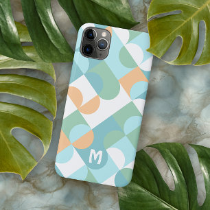 Benutzerdefiniertes Licht Teal Blau Grün Retro Art iPhone 16 Pro Max Hülle