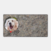 Benutzerdefiniertes Liebe-Herz Hi-Vater-Text auf M Schreibtischunterlage (Vorderseite)