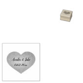 Benutzerdefiniertes Liebe Herzstück Save the Date Gummistempel (Stempel)