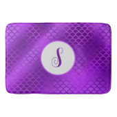 Benutzerdefiniertes lila Mermaid-Schema Badematte (Vorderseite)