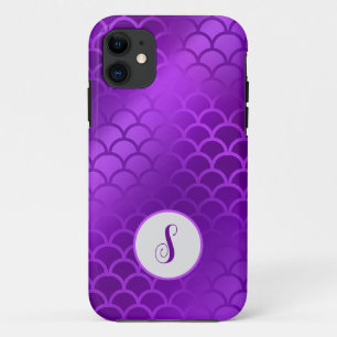 Benutzerdefiniertes lila Mermaid-Schema Case-Mate iPhone Hülle