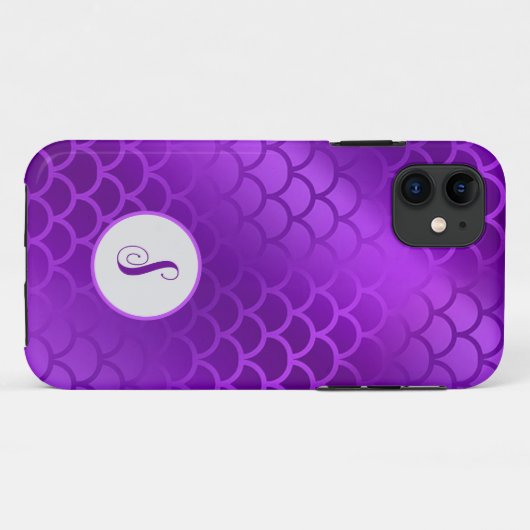 Benutzerdefiniertes lila Mermaid-Schema Case-Mate iPhone Hülle (Rückseite (Horizontal))