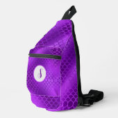 Benutzerdefiniertes lila Mermaid-Schema Crossbody Bag (Rechte Ecke)