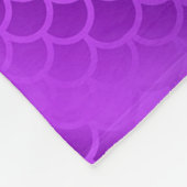 Benutzerdefiniertes lila Mermaid-Schema Fleecedecke (Ecke)