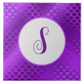 Benutzerdefiniertes lila Mermaid-Schema Fliese (Vorderseite)