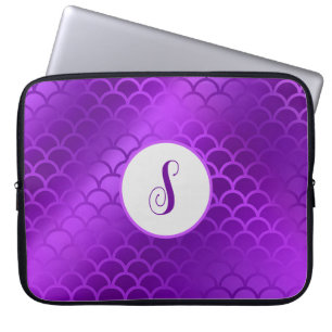 Benutzerdefiniertes lila Mermaid-Schema Laptopschutzhülle