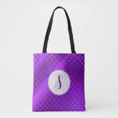 Benutzerdefiniertes lila Mermaid-Schema Tasche (Vorderseite)