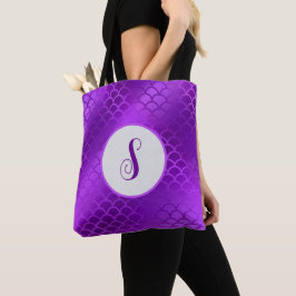 Benutzerdefiniertes lila Mermaid-Schema Tasche