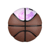 Benutzerdefiniertes Lila Ombre-Marble Mini Basketball (Rechts)