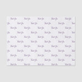 Benutzerdefiniertes Lila Textmuster Vielen Dank Seidenpapier (Vorderseite)