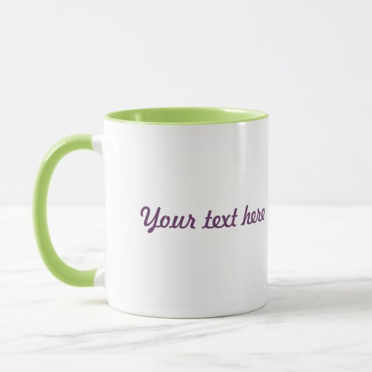 Benutzerdefiniertes Lila-Ziegenliebhaber-Design im Tasse (Links)