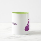Benutzerdefiniertes Lila-Ziegenliebhaber-Design im Tasse (Zentrum)