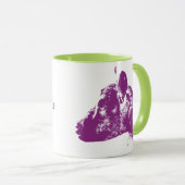 Benutzerdefiniertes Lila-Ziegenliebhaber-Design im Tasse (VorderseiteRechts)