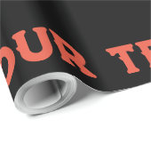 Benutzerdefiniertes Links Foto- oder Rechtes Vogel Geschenkpapier (Rolleneckpunkt)