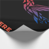 Benutzerdefiniertes Links-Rechts-Vogelbild oder Fo Geschenkpapier (Ecke)