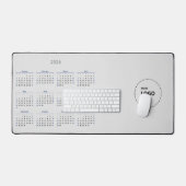 Benutzerdefiniertes Logo 2026 Kalender Schreibtischunterlage (Tastatur & Maus)