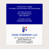 Benutzerdefiniertes Logo (AC-Heizung, HV-Cool) Ber Visitenkarten (Außenseite Aufgefaltet)