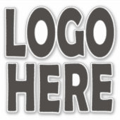 Benutzerdefiniertes Logo. Ändern Sie Ihr eigenes L Aufkleber (Vorderseite)