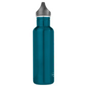Benutzerdefiniertes Logo Aquamarin blau 24 Unze ge Edelstahlflasche (Links)