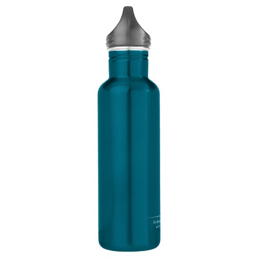 Benutzerdefiniertes Logo Aquamarin blau 24 Unze ge Edelstahlflasche (Links)