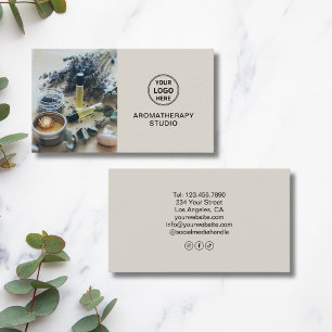 Benutzerdefiniertes Logo Aromatherapie-Spa Profess Visitenkarte