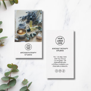 Benutzerdefiniertes Logo Aromatherapie Spa Profess Visitenkarte