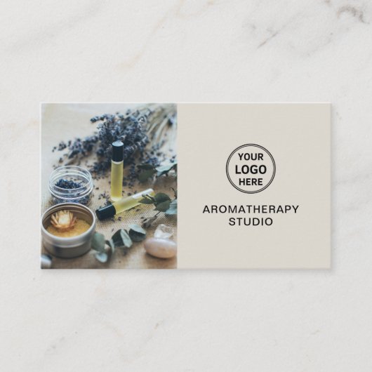 Benutzerdefiniertes Logo Aromatherapie Wellness-Ce Visitenkarte (Vorderseite)