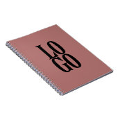 Benutzerdefiniertes Logo auf der Dusty Canyon Rose Notizblock (Rechte Seite)