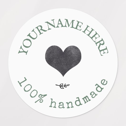 Benutzerdefiniertes Logo auf grünen, wasserdichten Etiketten (Design 1)