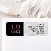 Benutzerdefiniertes Logo auf schwarz mit Marmor (Insitu)