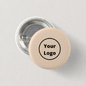 Benutzerdefiniertes Logo auf winzigen weißen Punkt Button (Vorne & Hinten)