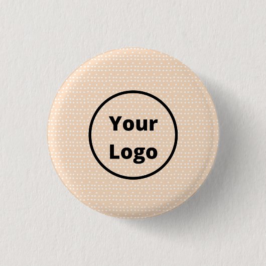 Benutzerdefiniertes Logo auf winzigen weißen Punkt Button (Vorderseite)