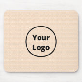 Benutzerdefiniertes Logo auf winzigen weißen Punkt Mousepad (Vorne)