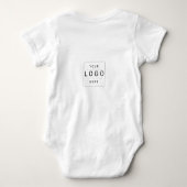 Benutzerdefiniertes Logo Baby Strampler (Rückseite)